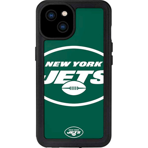 NFL New York Jets Large Logo iPhone 15 Plus Waterproof Case